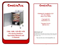 Operating Manual and Cookbook