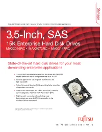 3.5-Inch, SAS 15K Enterprise Hard Disk Drives MAX3036RC • MAX3073RC • MAX3147RC