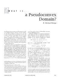 A Pseudoconvex Domain? R