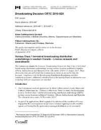 Broadcasting Decision CRTC 2010-820