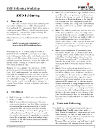 SMD Soldering Workshop Ñ Rule 3: the Point on the Iron-Tip Is NOT the Hottest Part