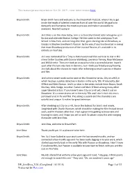 This Transcript Was Exported on Oct 20, 2019 - View Latest Version Here