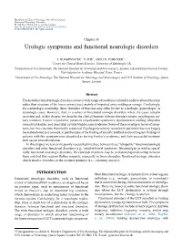 Urologic Symptoms and Functional Neurologic Disorders