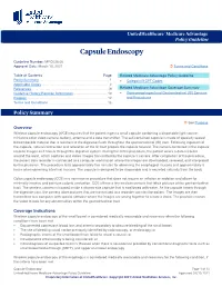 Capsule Endoscopy