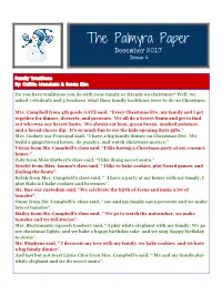 The Palmyra Paper December 2017 Issue 4