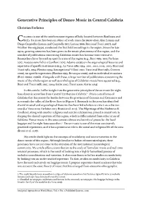 Generative Principles of Dance Music in Central Calabria