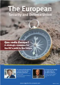Quo Vadis Europe? a Strategic Compass for the EU’S Path to the Future