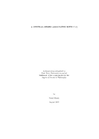 A CENTRAL SERIES ASSOCIATED with V (G) a Dissertation Submitted