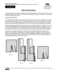 Bound Plackets