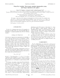 Macroscopic Quantum Superposition States and Wigner Functions on the Sphere