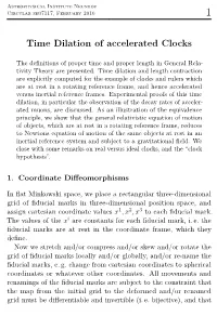 Time Dilation of Accelerated Clocks
