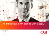 An Introduction API Testing with Soapui for Testnet