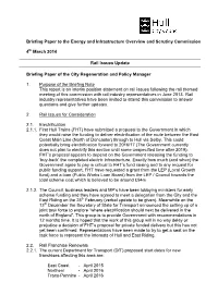 Rail Issues Update