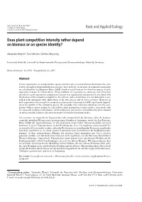 Basic and Applied Ecology