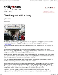 Checking out with a Bang | Inquirer | 07/10/2007