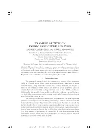 Example of Tension Fabric Structure Analysis