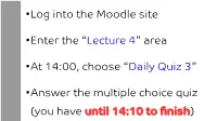 Lecture 4” Area