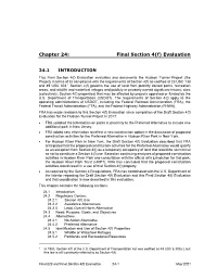 Chapter 24: Final Section 4(F) Evaluation