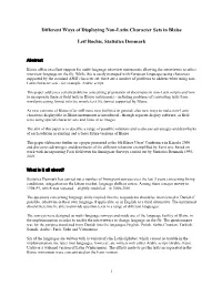 Different Ways of Displaying Non-Latin Character Sets in Blaise