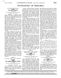 Extensions of Remarks E661 EXTENSIONS of REMARKS
