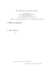 From Datasets to Resultssets in Stata