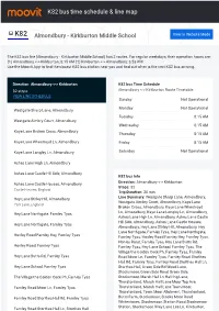 K82 Bus Time Schedule & Line Route