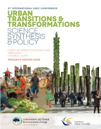 Urban Transitions & Transformations SCIENCE, SYNTHESIS & POLICY