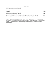 Contents (Click on Index Item to Locate)