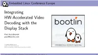 Integrating Hardware-Accelerated Video Decoding with the Display