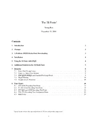 The TX Fonts∗