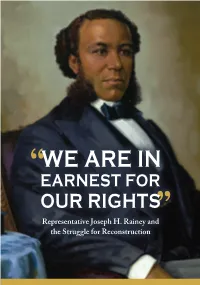 "We Are in Earnest for Our Rights": Representative