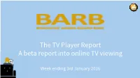 Week Ending 3Rd January 2016 Table of Contents