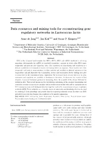 Data Resources and Mining Tools for Reconstructing Gene Regulatory Networks in Lactococcus Lactis