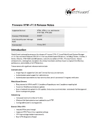 Fireware XTM V11.6 Release Notes