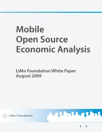 Mobile Open Source Economic Analysis