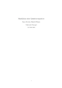 Simulation Eines Quantencomputers