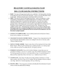 Spring Series Sailing Instructions