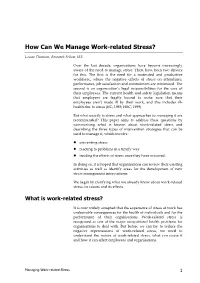 Stress Management Strategies