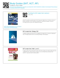 Study Guides (SAT, ACT