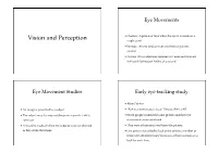 Vision and Perception Single Point