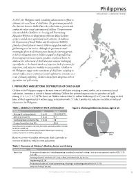 2017 Findings on the Worst Forms of Child Labor: Philippines