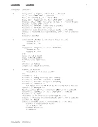 Box/Folder List
