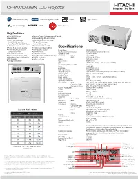 CP-WX4022WN LCD Projector