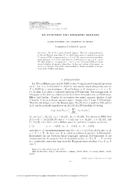 ON FUNCTION and OPERATOR MODULES 1. Introduction Let H Be