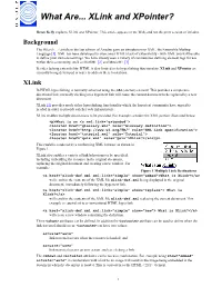 What Are... Xlink and Xpointer?