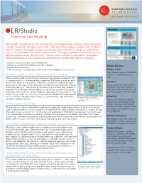 ER/Studio Enterprise Data Modeling