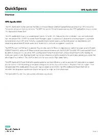 HPE Apollo 6500 System Provides the Tools and the Confidence to Deliver High Performance Computing (HPC) Innovation