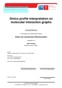 Omics Profile Interpretation on Molecular Interaction