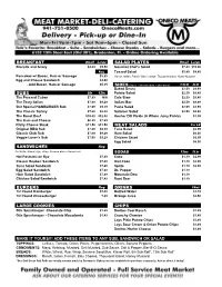 Print Our Sub Menu