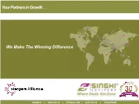 Your Partners in Growth … We Make the Winning Difference